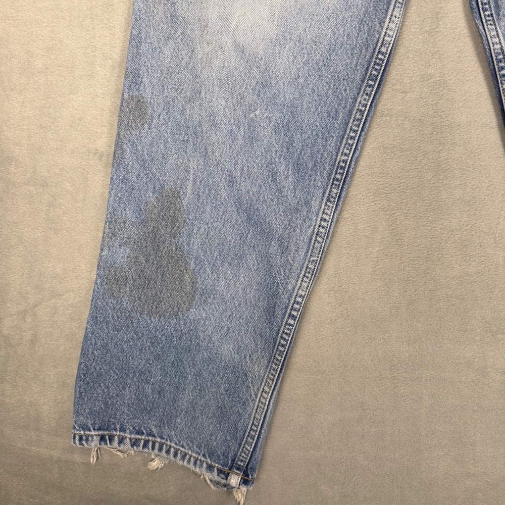 90s Tommy Hilfiger Carpenter Jeans Mens 33x32 Light Distressed 90s Baggy Skater - Picture 9 of 14